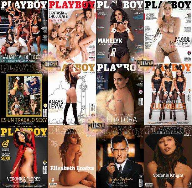 Playboy Mexico – Full Year 2017 Issues Collection