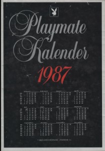 Playboy Netherlands Playmate Kalender Poster Patricia Paay 1987