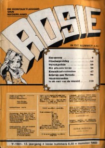 Rosie No 140 July 1981