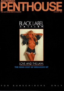 Australian Penthouse January 1989 Black Label (with Poster)