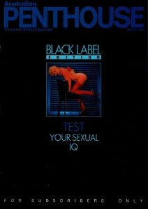 Australian Penthouse March 1988 Black Label (with Poster)