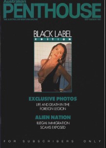 Australian Penthouse September 1991 Black Label